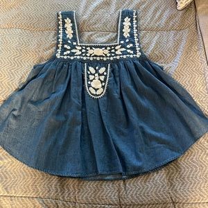 Lovers+Friends denim shirt.